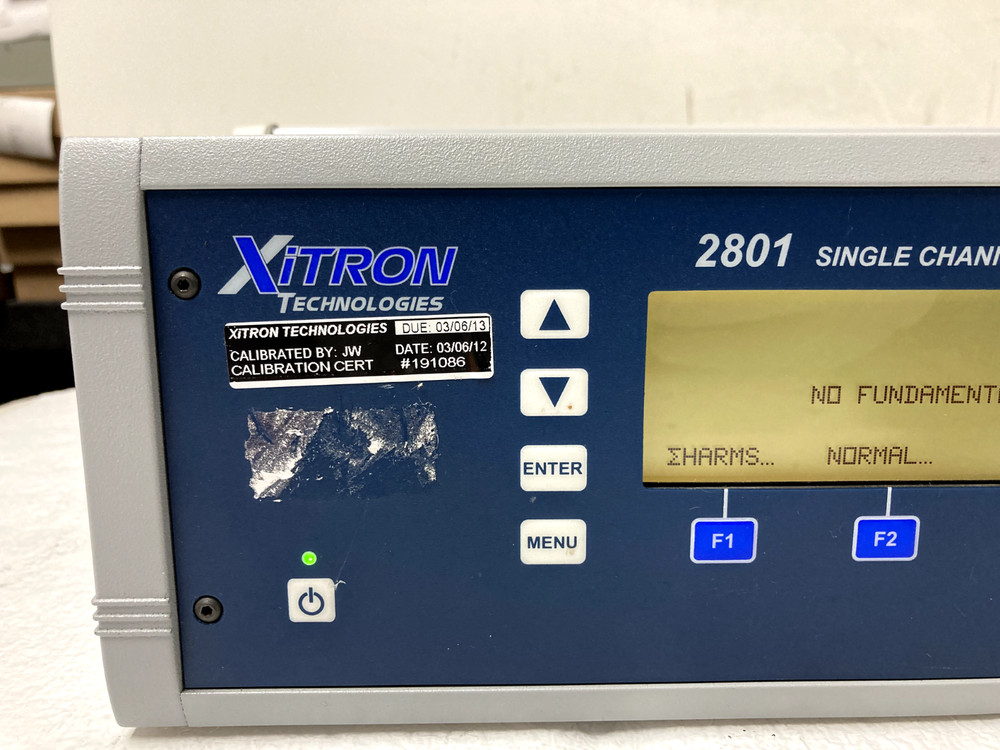 Xitron Technologies 2801 Single Channel Power Analyzer Screen Issue For Parts