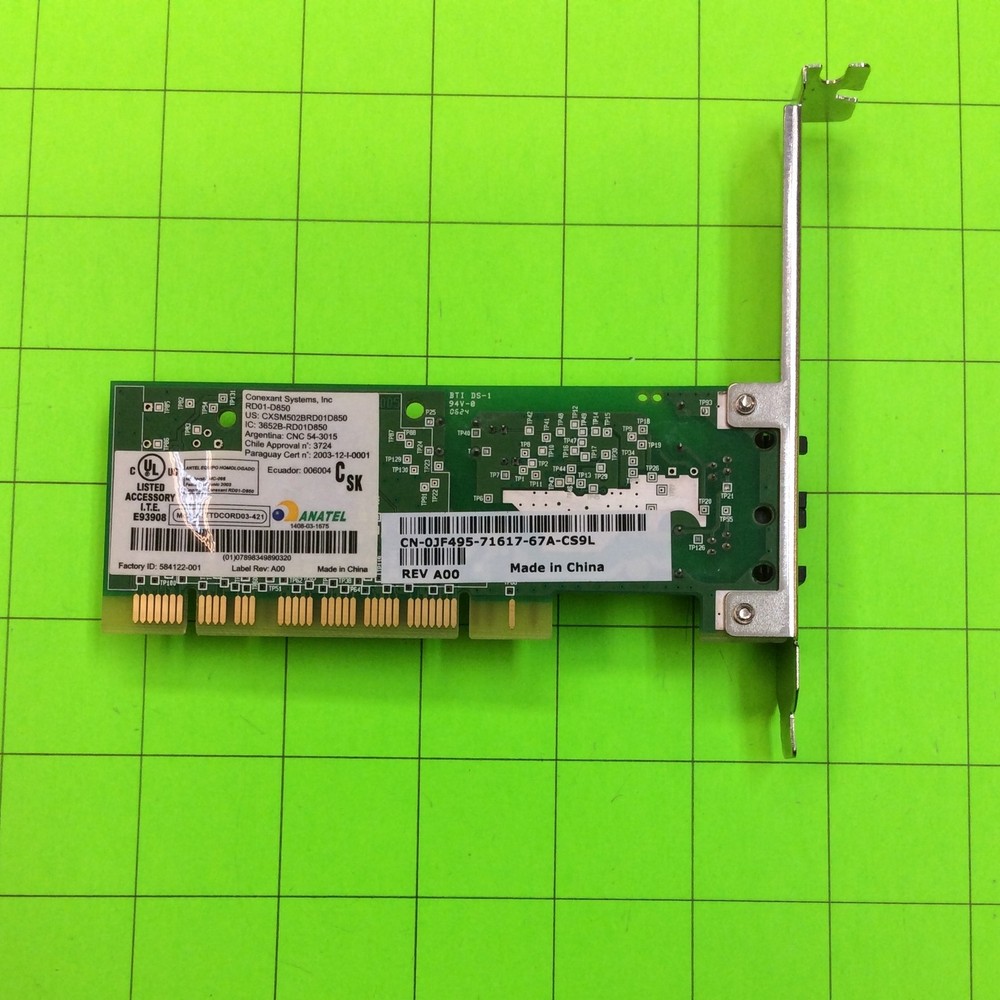 Dell Dimension E521 PC Computer Modem RD01-D850 Anatel Conexant