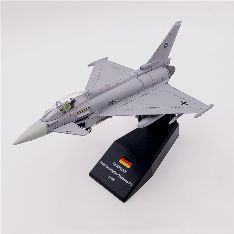 1:100 Germany Luftwaffe Fighter Typhoon European EF2000 Fighter Simulation