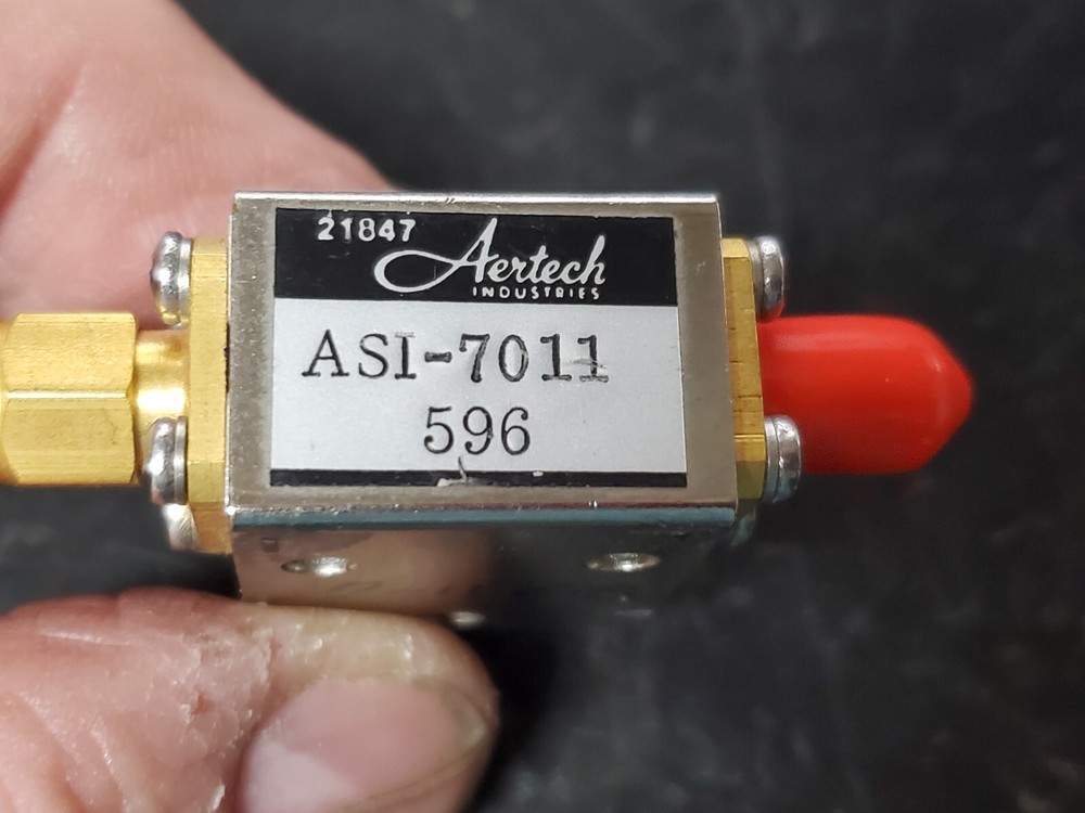 Aertech Isolator 7-11GHz ASI-7011 tested, see analyzer traces