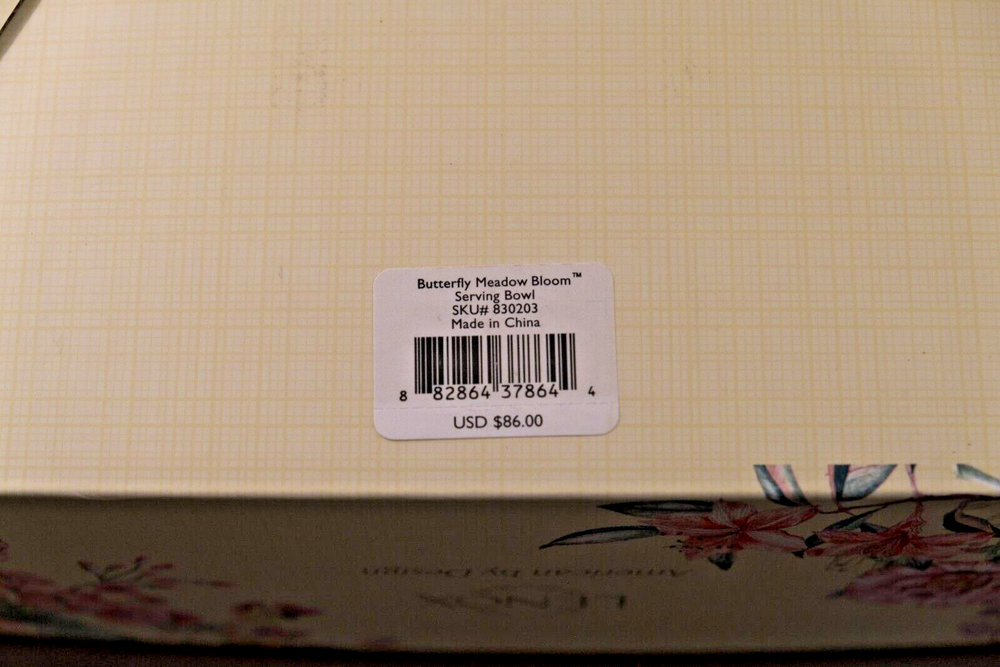 Lenox Butterfly Meadow Bloom Serving Bowl