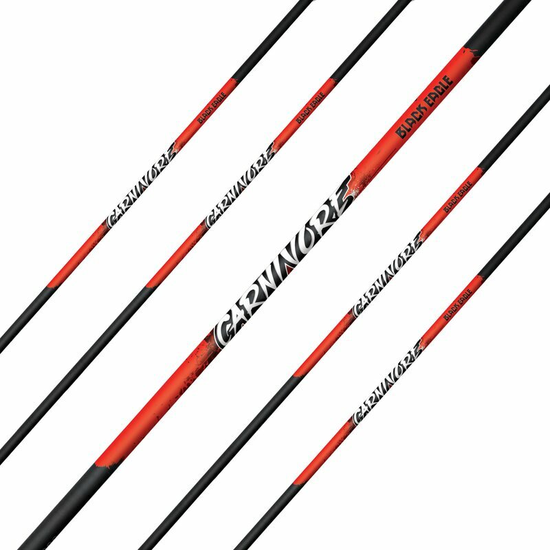 Black Eagle Carnivore Carbon Arrow Shafts 250 Spine (.003") 1 Dozen