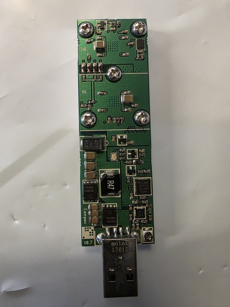 USB Miner Board w/ Heatsink – 2PAC Marked PCB – Untested