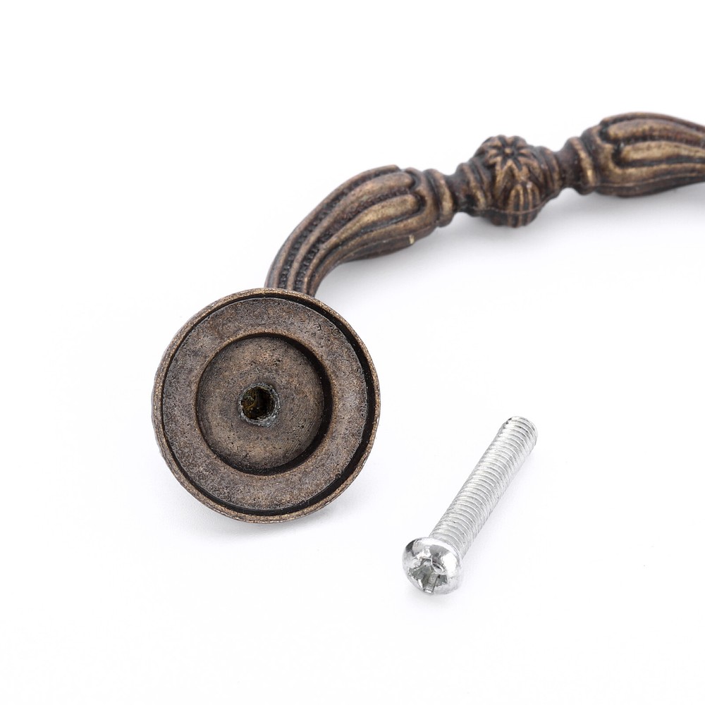 1-10 PACK Drop Bail Dresser Pull Handle Drawer Pulls Rustic Antique Black Bronze