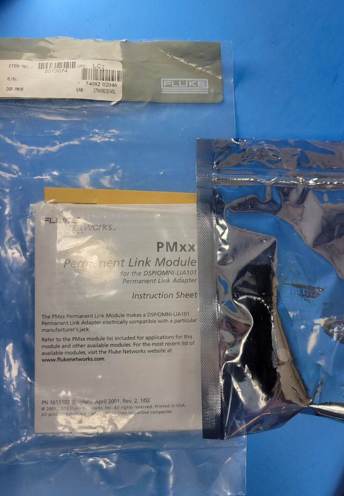 Fluke PMxx Permanent Link Module, New