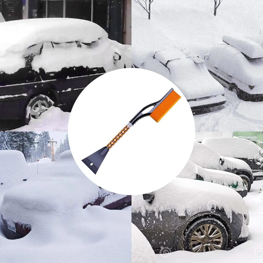 Detachable Car Snow Scraper, Cleaning Brush, Window and Windshield Cleaning Tool