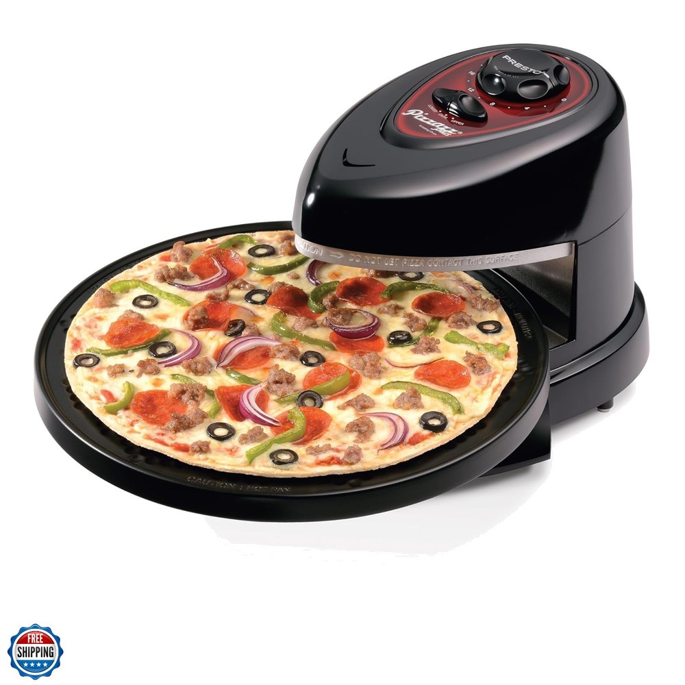 03430 Pizzazz Plus Rotating Oven, Black