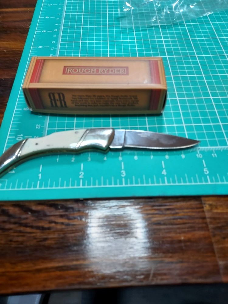 Rough Ryder Small Lockback with Smooth Bone Handle Pocket Knife - NEW