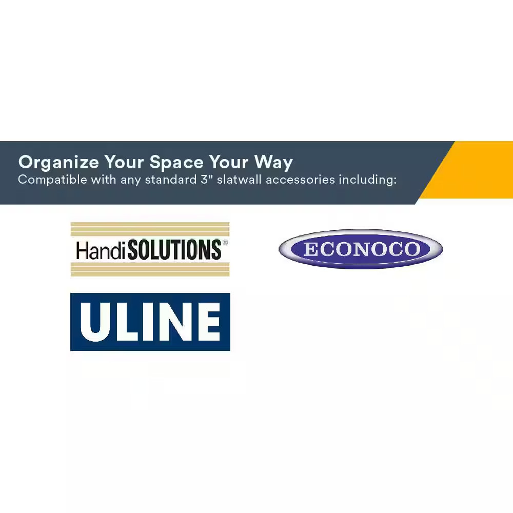 8 Ft. PVC Slatwall Panel White (7-Pack)