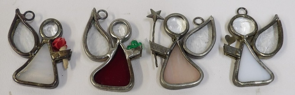 4 Glass Window Suncatchers - Assorted Angels