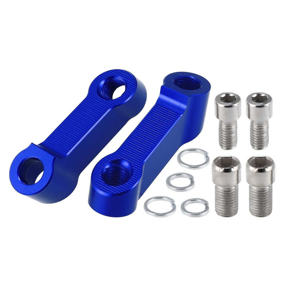 1 pair motorcycle 10mm 8mm mirror support elevator extender adapter blue