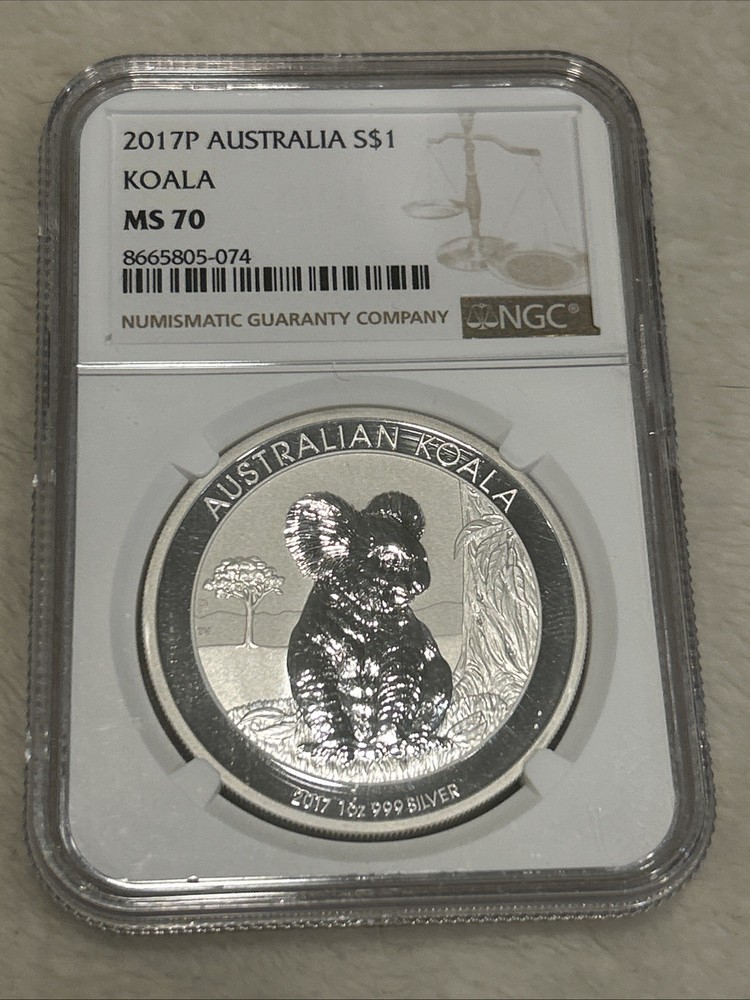 2017P Australia S$1 KOALA MS70