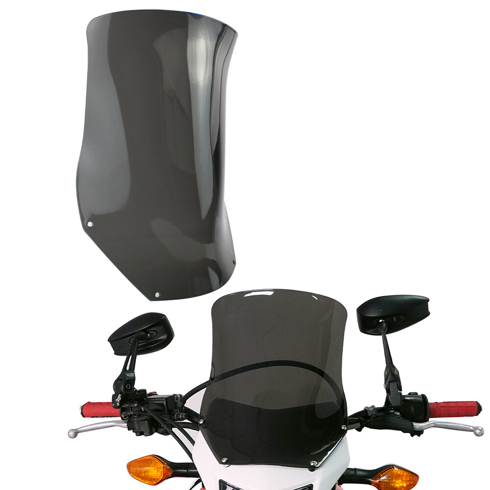Fit For Suzuki DR650 2002-2024 Front Deflector Cover Windshield Windscreen Grey
