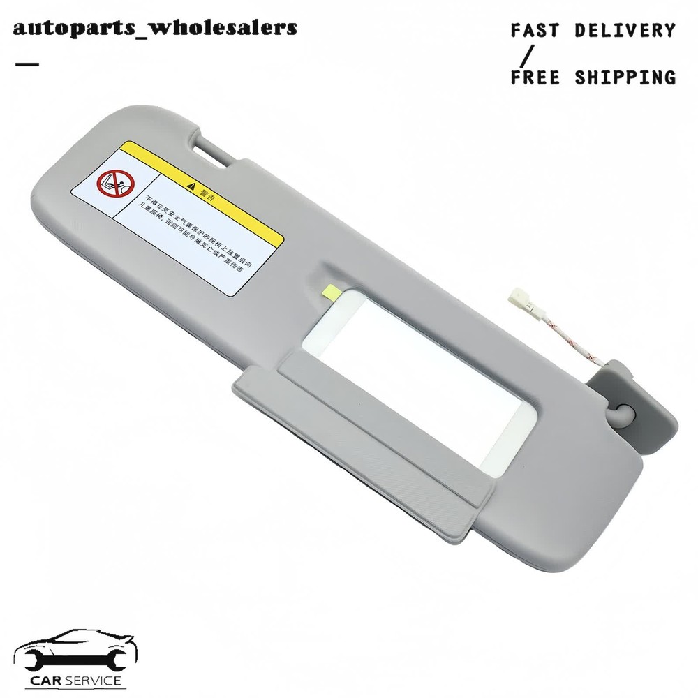 Sun Visor W/ Light & Mirror Passenger Side Right For Tesla Model 3 Model Y 21 22