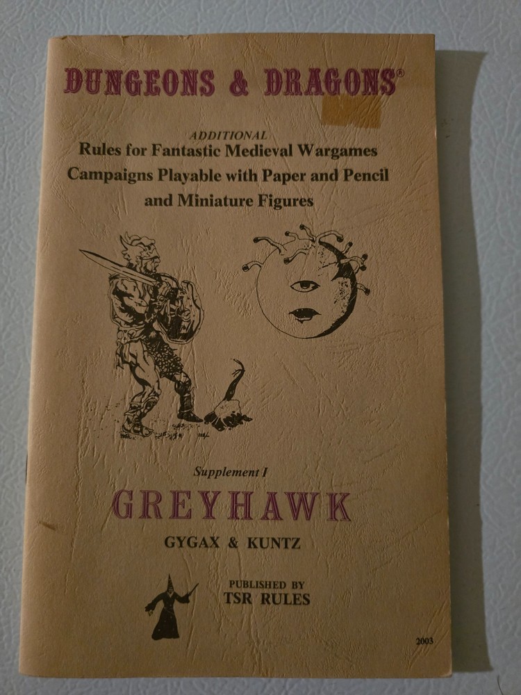 Dungeons & Dragons Supplements I, II, III, & IV published by TSR