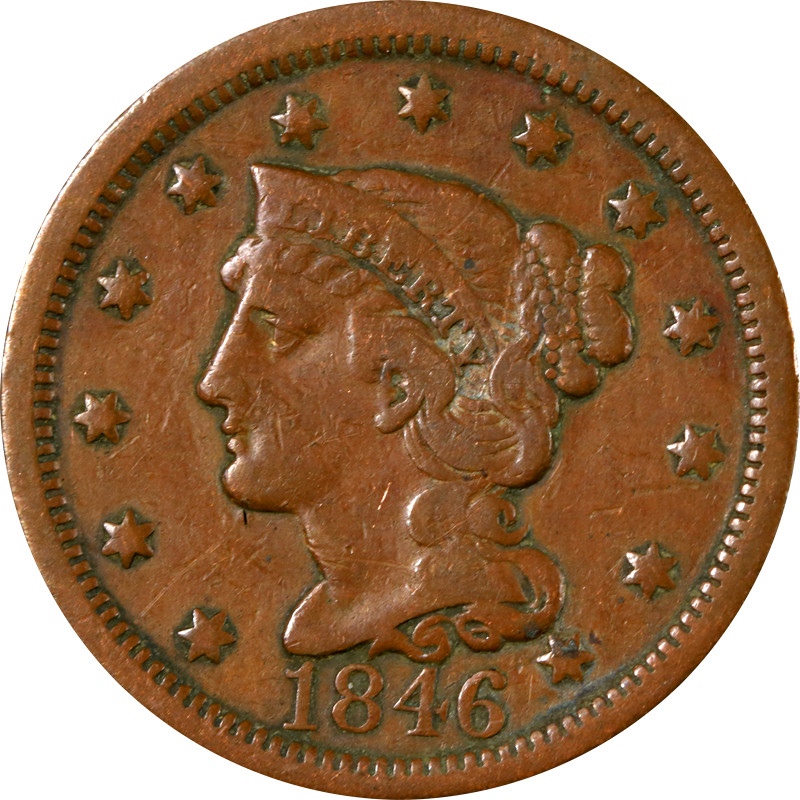1846 Large Cent - Tall Date