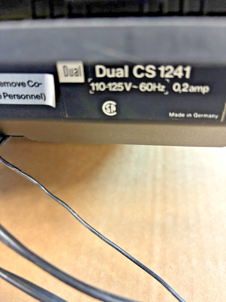 VINTAGE DUAL CS 1241 TURNTABLE