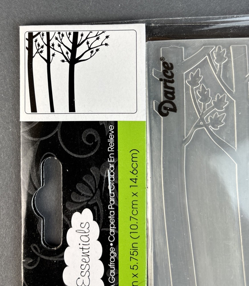 Darice Embossing Folder Essentials TREE TRUNKS 1218-12 Fall, Branches