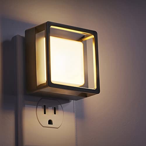 DORESshop Red Night Light [2 Pack], Dusk to Dawn Sensor, Adjustable Brightness