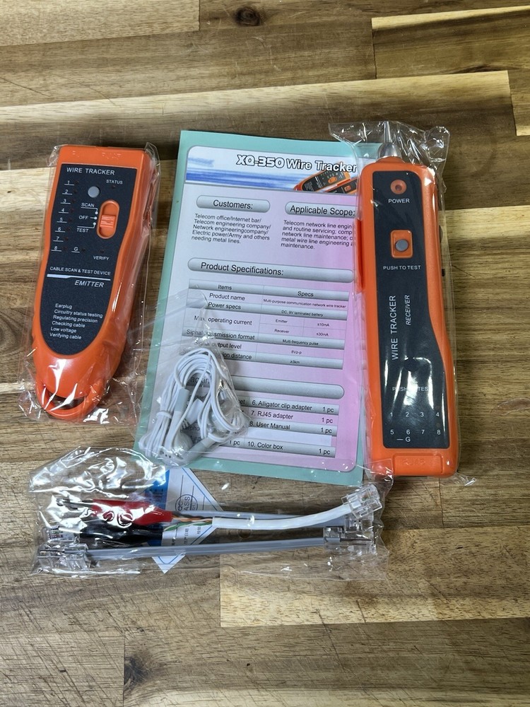 Wire Tester RJ45 RJ11 Cable Tracker Line Finder Multifunction Wire Tracker Ether