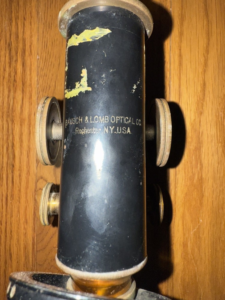 Vintage Bausch & Lomb Microscope with Brass Components