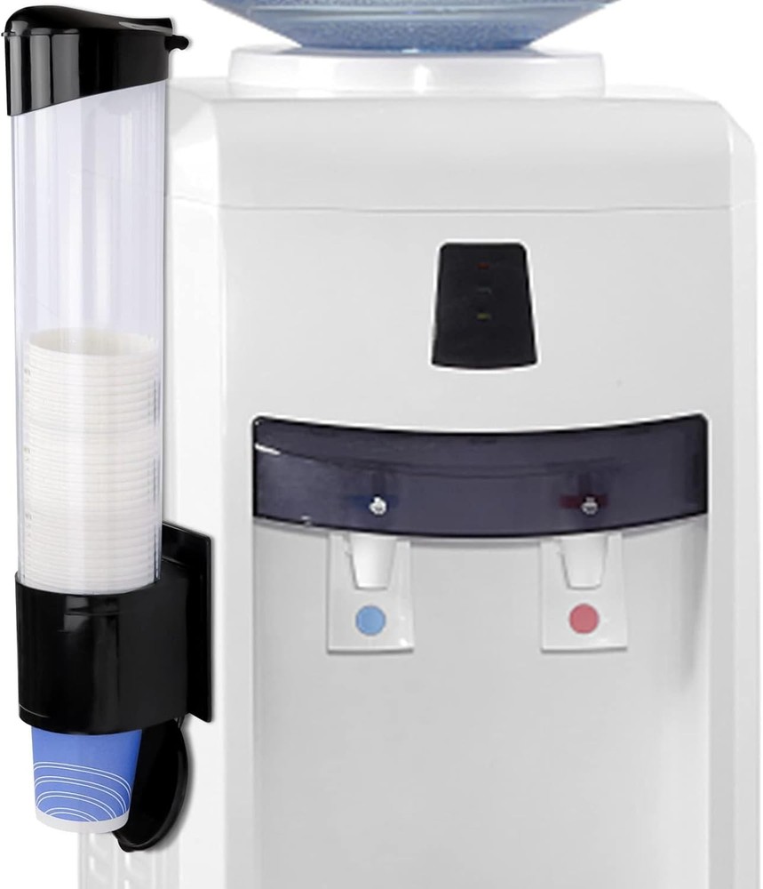 Cup Dispenser, Water Cooler Pull Type Cup Holder Fits 5oz - 7oz Cone or Flat