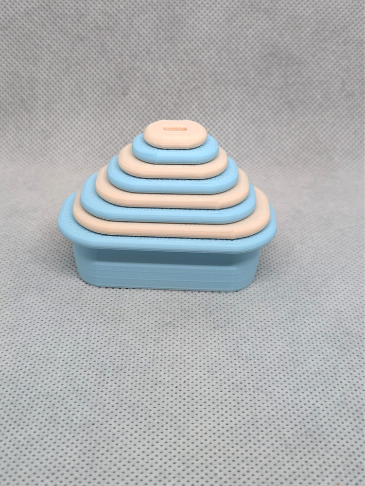 Rounded Rectangle Clay Cutter Shape Set~Polymer Crafting Tool~Stackable Outline