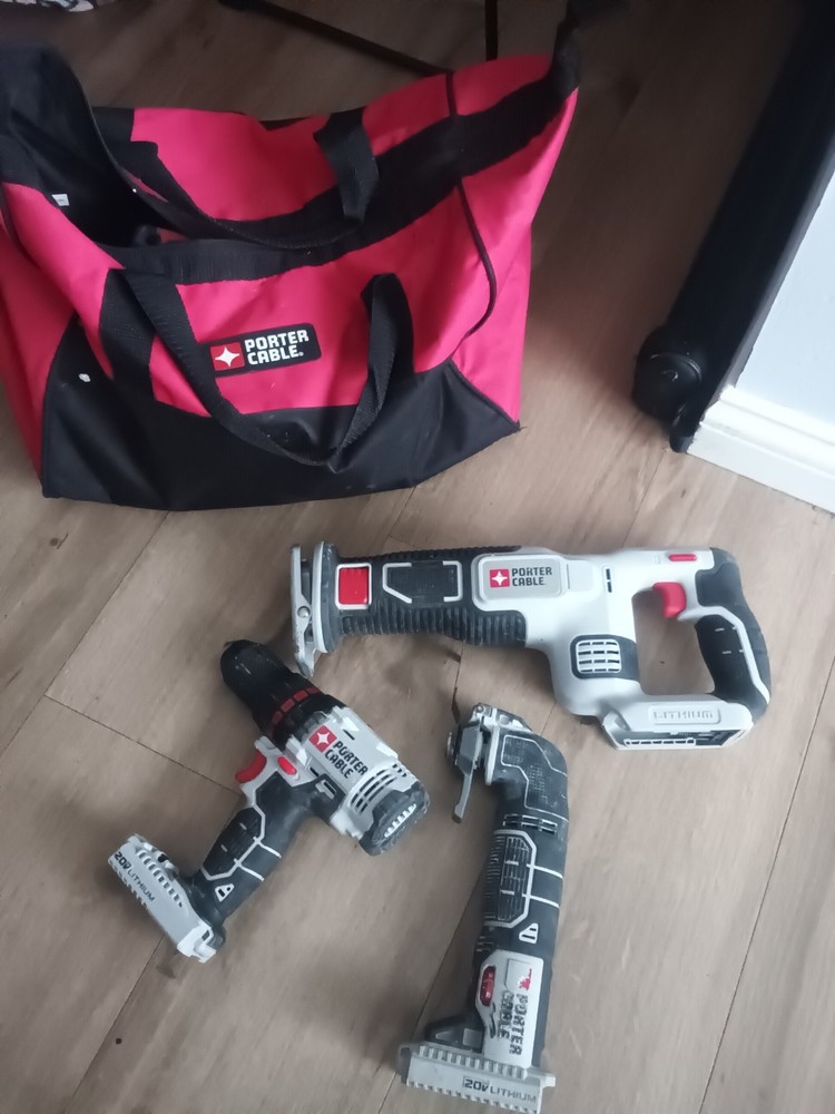 porter cable 20v tool set used