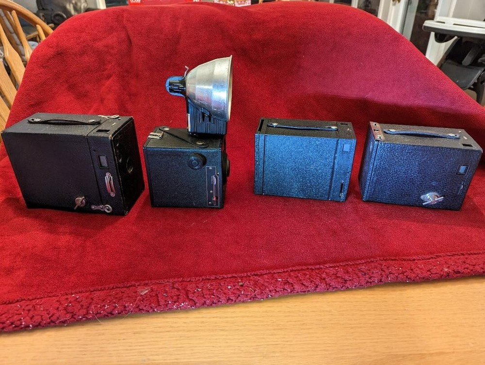 4 vintage and interesting box cameras