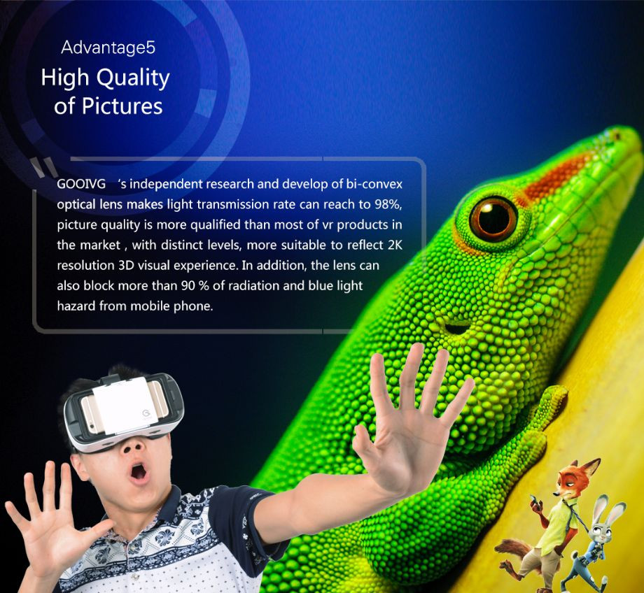 3D Glasses VR Box Headset Virtual Reality Goggles