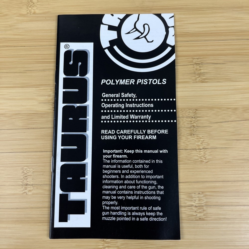 Taurus Polymer Pistol Owners Manual 2006