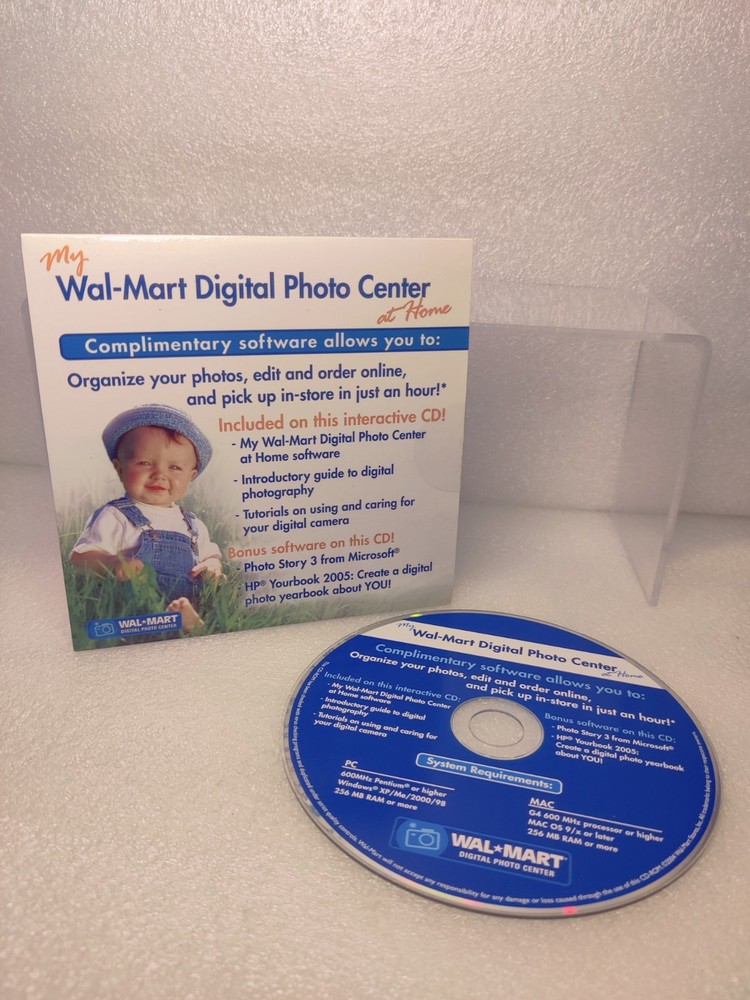 Walmart Digital Photo Center Organizer Software Disc
