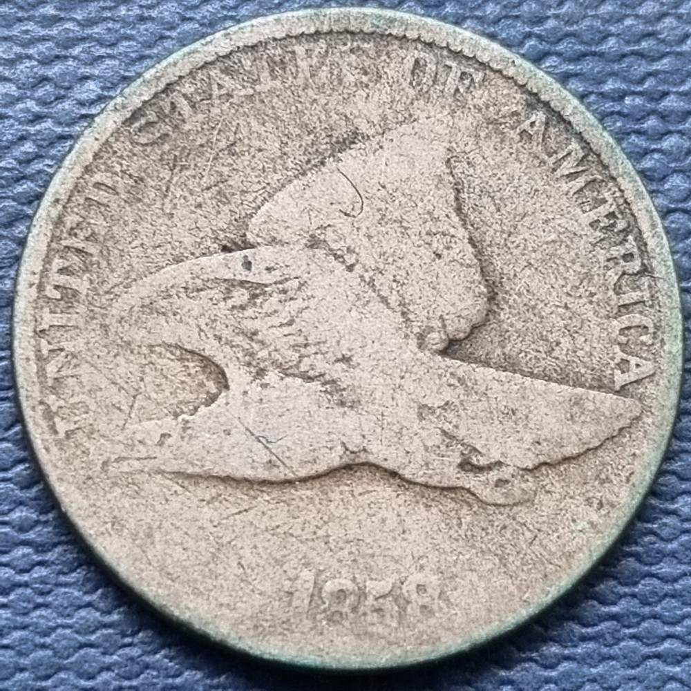 1858 Flying Eagle Cent 1c Circulated #97072