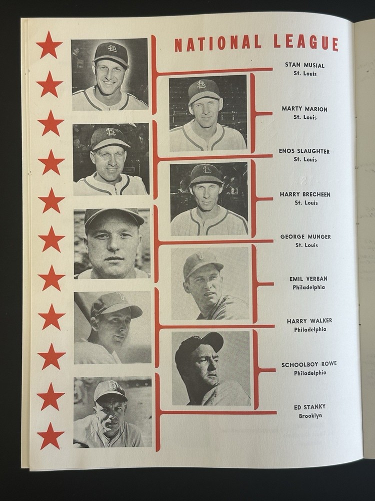 1947 MLB Baseball All Star Game Program @ Chicago Wrigley Field - EX scored