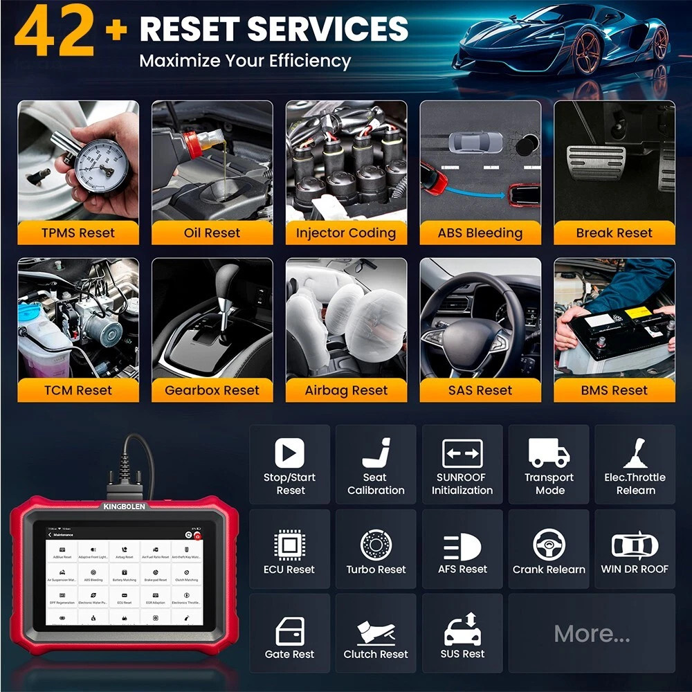 2026 KINGBOLEN K8 ELITE Car OBD2 Scanner Full System Diagnostic Tool ECU Coding