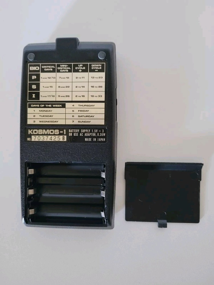 Vintage Kosmos 1 Computer Biorhythm Math Calculator Japan 1977, Working