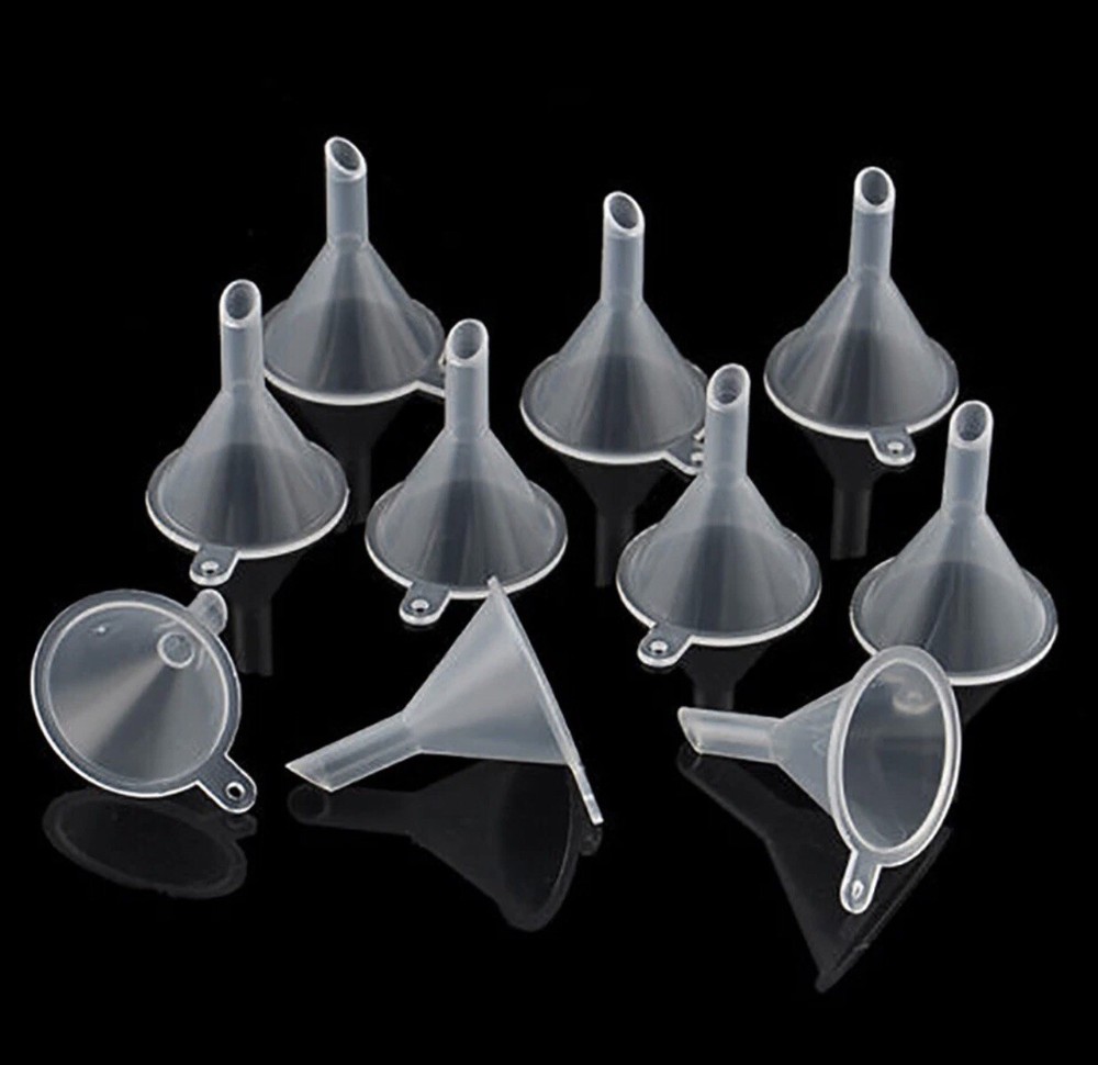 10Pcs Small Plastic For Perfume Diffuser Bottle Mini Liquid Oil Funnels 10pcs
