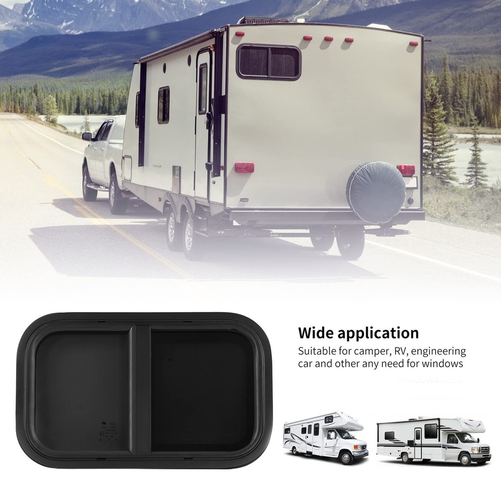 Smooth Polished RVPushPull Window with Rounded Corners, Waterproof Versie...