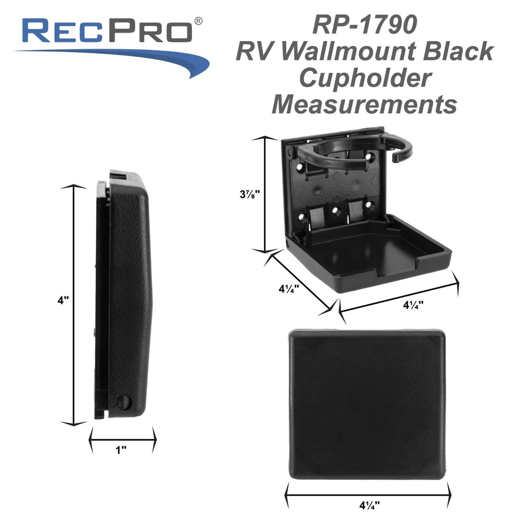 RecPro RV Folding Wall Mounted Cup Holder