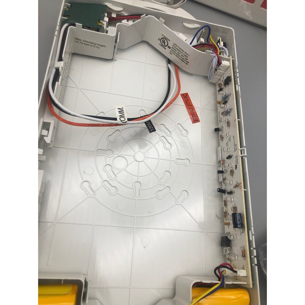 LED Exit Sign Emergency Light Compact Combo single face w/Battery Backup *READ