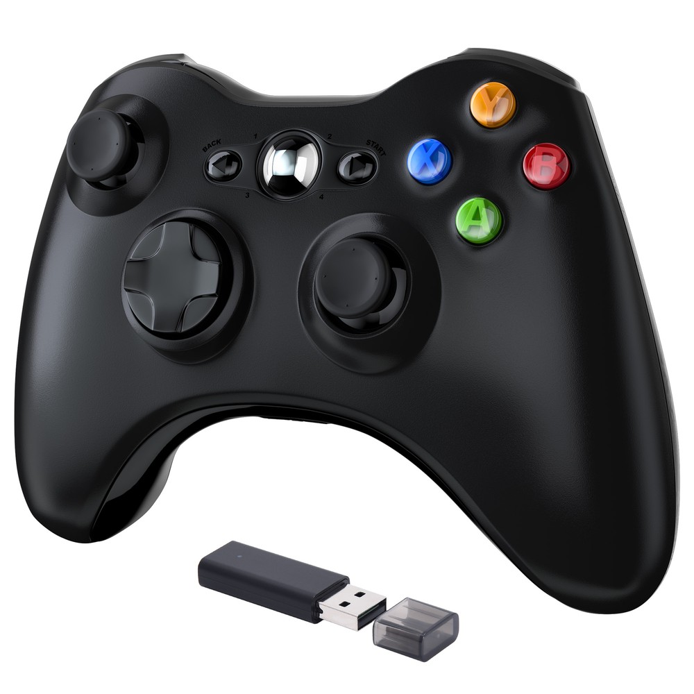 2.4g Wireless Controller For Microsoft Xbox 360/ 360Slim PC Windows 11/ 10/ 8/ 7