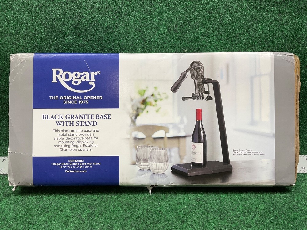 Rogar Granite Base with Stand Black