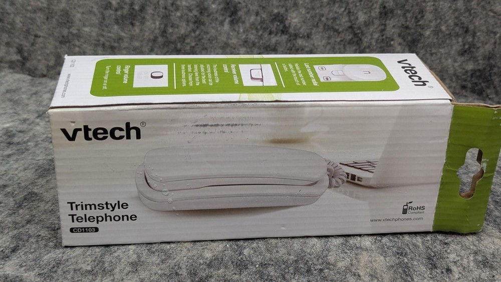 🔥New🔥 VTech CD1103 Trimstyle Corded Phone - White