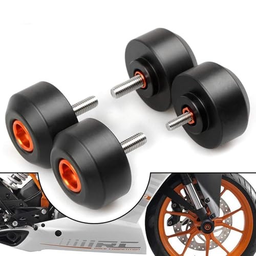 4 Pcs Motorcycle Front Rear Fork Wheel Frame Slider Crash Protector