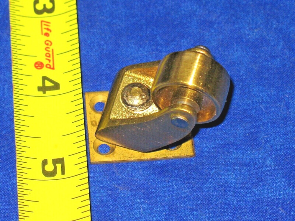 Small Cast Solid Brass Wheels Set Four Satin Finish Lacquered Ready To Use