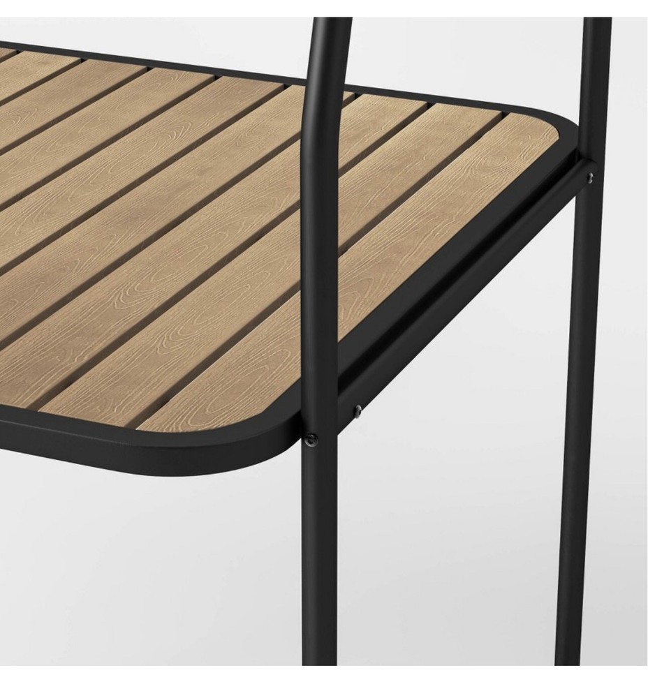 Rectangle A-Frame Pergola Outdoor Patio Dining Table Black - Room Essentials