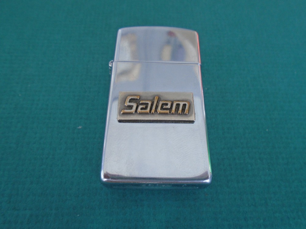 Zippo slim chrome Salem lighter
