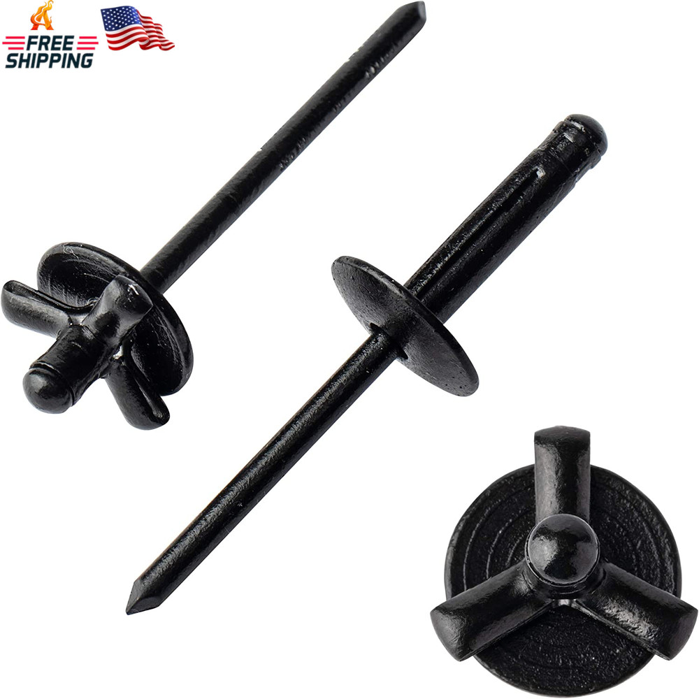 ISPINNER 50Pcs 3/16" X 4/5" Large Head Tri-Fold Exploding Aluminum Pop Rivets (B