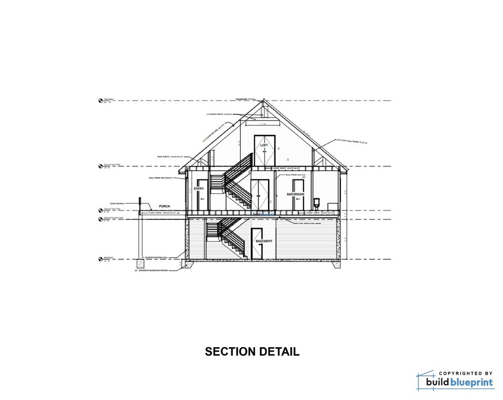 Modern 35' x 35' Hilltop Hideout Architectural Plans - PDF Download