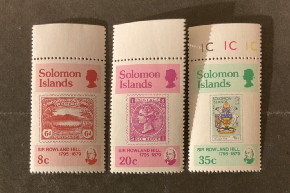 Solomon Islands Scott #393-5 never hinged